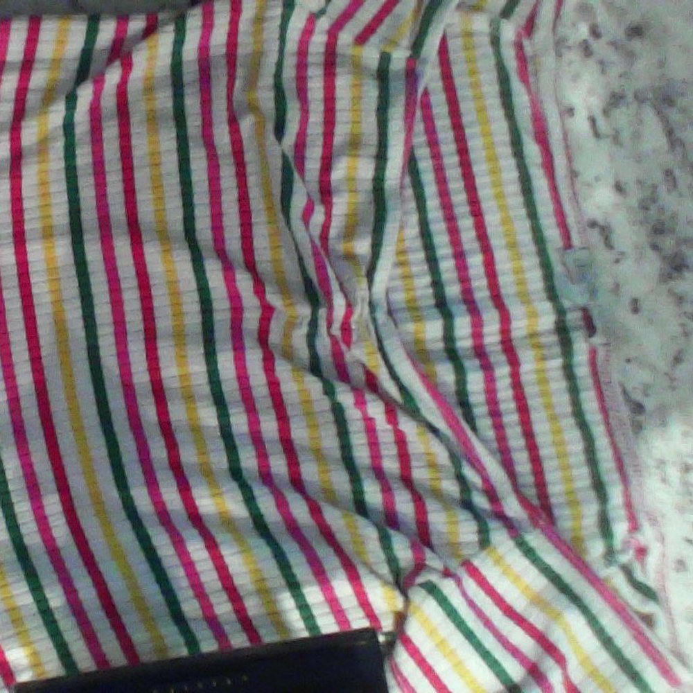 cropped off the shoulder top.